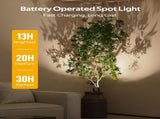 Spotlights Indoor, No-Glare Rechargeable Floor Can Light for Plants with Remote, Wireless Art Accent V1171-CB-BOM001241-2