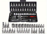 Basic automotive repair manual tool set, including a set of mechanical tools, including ratchet V1102-HEGJ-001