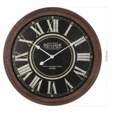 Vintage-Style 'Delcampe' Glass-Front Wall Clock 70cm V637-56003CLK