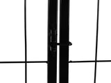 PaWz 8 Panel Pet Dog Playpen Puppy Exercise Black 24 inch DO1005-24-BK