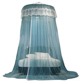 Mosquito Net Bed Canopy for Girls, Princess Canopy Bed Curtain Fine Sheer Mesh Dome Bed Canopies, V1369-AZ3-W-15401