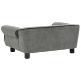 Dog Sofa Dark Grey 72x45x30 Cm Plush 43_171039