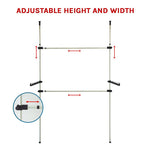 Heavy Duty Adjust Clothes Rail Storage Garment Shelf Hanging Display Stand Rack V63-837221