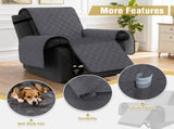 100% Waterproof Recliner Chair Covers, Covers Non-Slip Stay in Place, Thick Cover for with Pocket, V1259-DP01-A-4460