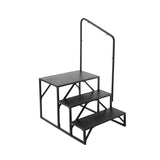 RV, 3-Step RV Stairs, 199.58KGS Load Capacity, Thickened Carbon Steel, With Handrail, Non-Slip V952-FCBTGDKHJG3JJF4MLV0