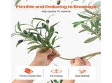 150cm Artificial Olive Tree with Black Pot, Tall Fake Tree with Natural Wood Trunk & Realistic Green V952-RZS5FTGLSSLX6A0M6001V0
