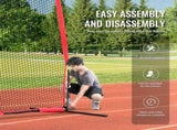 Barricade Backstop Net, 20x10 ft Ball Sports Barrier Netting, Portable Practice Equipment with Carry V952-DQW2010YC000EHXS0V0