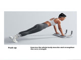 BLACK Three-in-One Training Board Push-Ups, Planks & Resistance Band Workouts Your All-in-One V1106-PBZC002