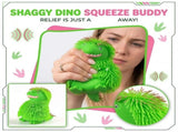 Cartoon Dinosaur Squishiess Squeeze with Long Hair Soft TPR Rubber Stress Relief Sensory Fidget V1369-AZ3-W-13542