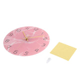 Innovative Pink Wall Clock Acrylic UV Printing Clock for Living Room Home Bedroom V1294-YM0710-3115210162011