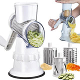 Rotary Grater Vegetable Cutter and Shredder white white V1237-ZY-203-3659