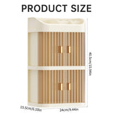 Cosmetic Storage Organizer Transparent Acrylic Cosmetic Storage Organizer Box 2 Layer Storage Box V1370-AZ4-17435