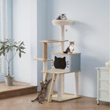 Pawz Cat Tree Tower Scratcher Wood Condo House 120cm PT1270-BG