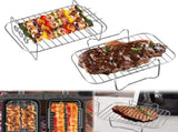 2Pcs Air Fryer Rack Compatible with Ninja Food Dual Zone AF300UK AF400UK, 304 Stainless Steel V1237-ZY00B09XXCXT91