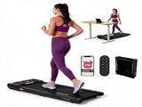 Everfit Walking Pad Treadmill 2 in 1 Foldable Under Desk for Home Gym With 38cm Belt With APP TMILL-380-FD-BK