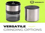 Electric Coffee Grinder - Rechargeable USB Bean Mill, Portable Automatic Grinder V1263-JX-4446