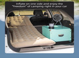 Black Multi-Chamber Car Inflatable Air Mattress with Electric Pump, Storage Bag & Pillows for V888-ELOSUNG45655