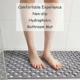 Anti-Mold Non-Slip Bath Mat Tpe Shower Mat Antibacterial Non-Slip Bathroom Mat With Suction Cups V1188-MS-227-1688