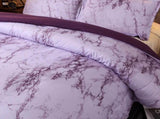 Purple Marble Whisper Comforter Quilted Doona Set V745-AB01181AJ3