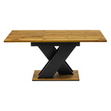Levede Dining Table Extendable 120cm-160cm 6 People Rectangular Dining Room CH1176-OA-AU