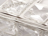 Facial Tissue Holder Light Luxury Crystal Metal Silver Tissue Dispenser Box for Living Room V1294-YM0521-3117230008311