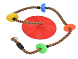 Disc Swing Seat Climbing Rope Colorful High Strength for Kids Children Indoors Outdoors V1294-YM0714-3116210074311