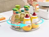 Lazy Turntable for Cabinet, Lazy Organizer with High Sides, Countertop Spinning Organizer for V1189-WXFWAL-20260319-00752