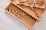 Bamboo Serving Tray With Drawer V915-KU0191