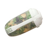 Salad Cup PP Portable Salad Container with Lid and Fork for Travel Outdoor Exercise 1000ml V1294-YM0901-3118240159811