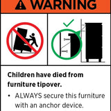 Buffet Sideboard Cabinet With RGB LED Light and Charging Station Console Coffee Bar White V563-QH-9217-25