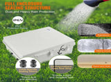 Outdoor Electrical Junction Box, 350 x 250 x 150 mm, ABS Plastic Electrical Enclosure Box with V952-SLJXHABS14X138LEDV0