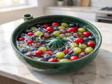 Self Spinning Berry Washing Bowl, Automatic Fruit Vegetable Washer Spinner with Drain Basket, Quick V1369-AZ3-W-13594