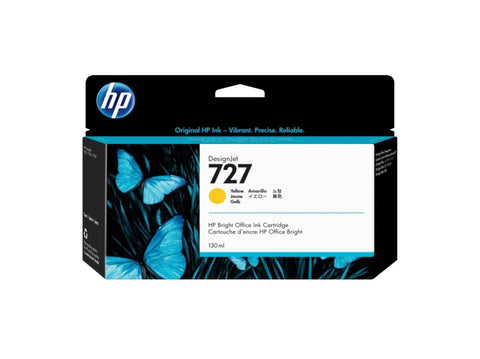 HP 727 130-ml Yellow DesignJet Ink Cartridge V1141-B3P21A