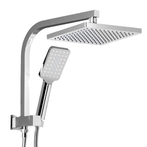 Cefito 8'' Rain Shower Head Set Handheld Square High Pressure Chrome SHOWER-A2-SQ-8-SI