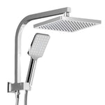 Cefito 8'' Rain Shower Head Set Handheld Square High Pressure Chrome SHOWER-A2-SQ-8-SI