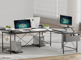 Levede Computer Desk Corner Desk Black DH1051-BK