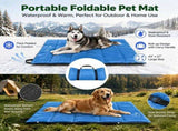 Foldable and Portable Dog Mat, Waterproof Oxford Fabric Travel Mat, Dog Cushion, Large Size 110 x 68 V1107-CS-OLGPFGG20