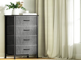 Artiss Chest of 4 Drawers Storage Dresser Tallboy Grey DIY-CDR-4D-GY