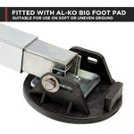 2x AL-KO 590mm Drop Down Stabiliser Leg Corner Fitted with Big Foot 654859-2