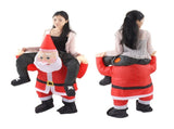 Santa Costume Funny Father Christmas Riding Inflatable Show Party Cosplay Role Playing Props V1294-YM0703-3115230047712