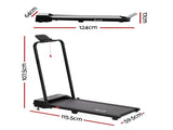 Everfit 3 in 1 Walking Pad Treadmill 12% Incline Under Desk Foldable Treadmills for Home Gym With TMILL-380H-2INC-BK