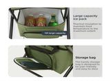 3-in-1 Outdoor Folding Chair with 10L Insulated Cooler, Durable Oxford Fabric, for Camping and V1265-AU-057-LAN