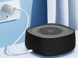 2 in 1 Alarm Clock with White Noise Sound Machine Night Light Sleep Timer for Bedroom - Black V1263-JX-8225-1