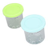 2PCS Ice Cream Pints Cup 600ml Ice Cream Container Storage Jar for Ninja NC299AMZ NC300s Blue and V1294-YM0703-3113230124911