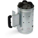 Charcoal Chimney Starter for Charcoal Grills, Galvanized Steel with Cool Touch Bakelite Handle, V1189-LC-HW-00396