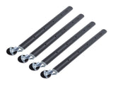 4PCS Furniture Legs with Caster Wheels Heavy Duty Carbon Steel Table Leg Extender Riser for Cabinet V1294-YM0901-3116240004512
