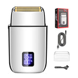 Professional Electric Foil Shaver for Men - 3 Speed Modes, LED Display, USB Rechargeable, V888-ELOSUNG29787