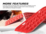 X-BULL Recovery tracks Boards 10T 2 Pairs Sand Mud Snow With Mounting Bolts pins Red V211-AU-XBRT006-2