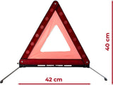 4-Piece Car Emergency Safety Kit with 2 Reflective Vests, Warning Triangle and Emergency Blanket V1188-MS-731-007