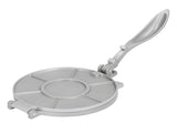 Tortilla Press 7.7in Rust Proof Aluminum Alloy Silver Heavy Duty Quesadilla Maker for Home Pasta V1294-YM0715-3118220089011